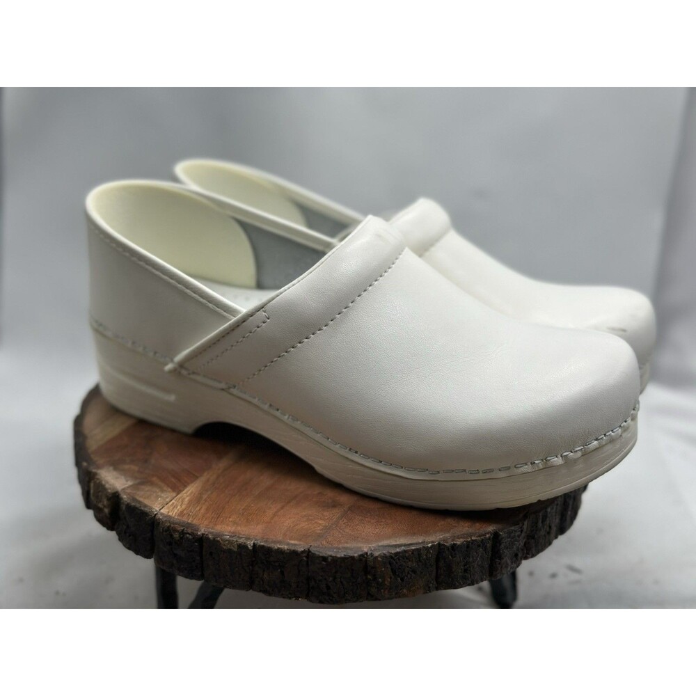 Dansko Professional Clogs Shoes Womens EU 43 White Leather Nursing Work
